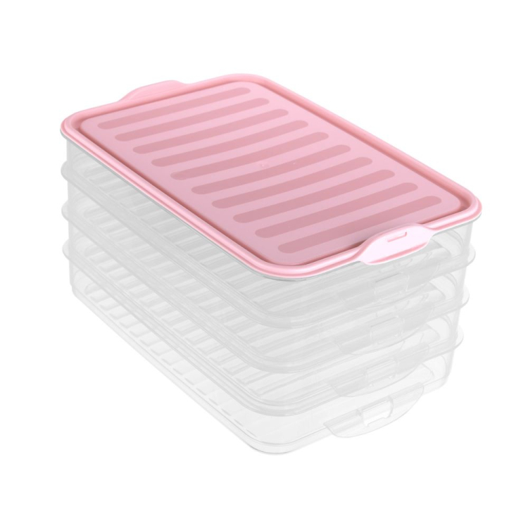 Pojemnik warstwowy na sery, wędliny do lodówki 4x0,75L RAVI